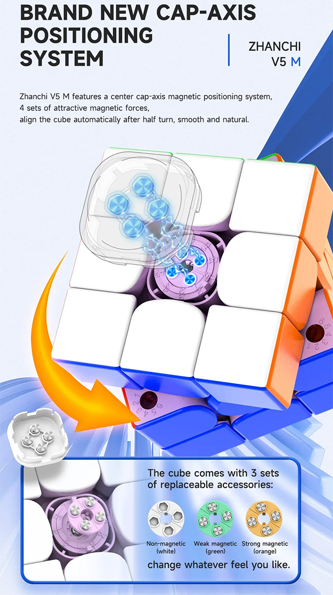 DaYan ZhanChi V5 M MagLev 3x3x3 Speed Cube Fancy Version